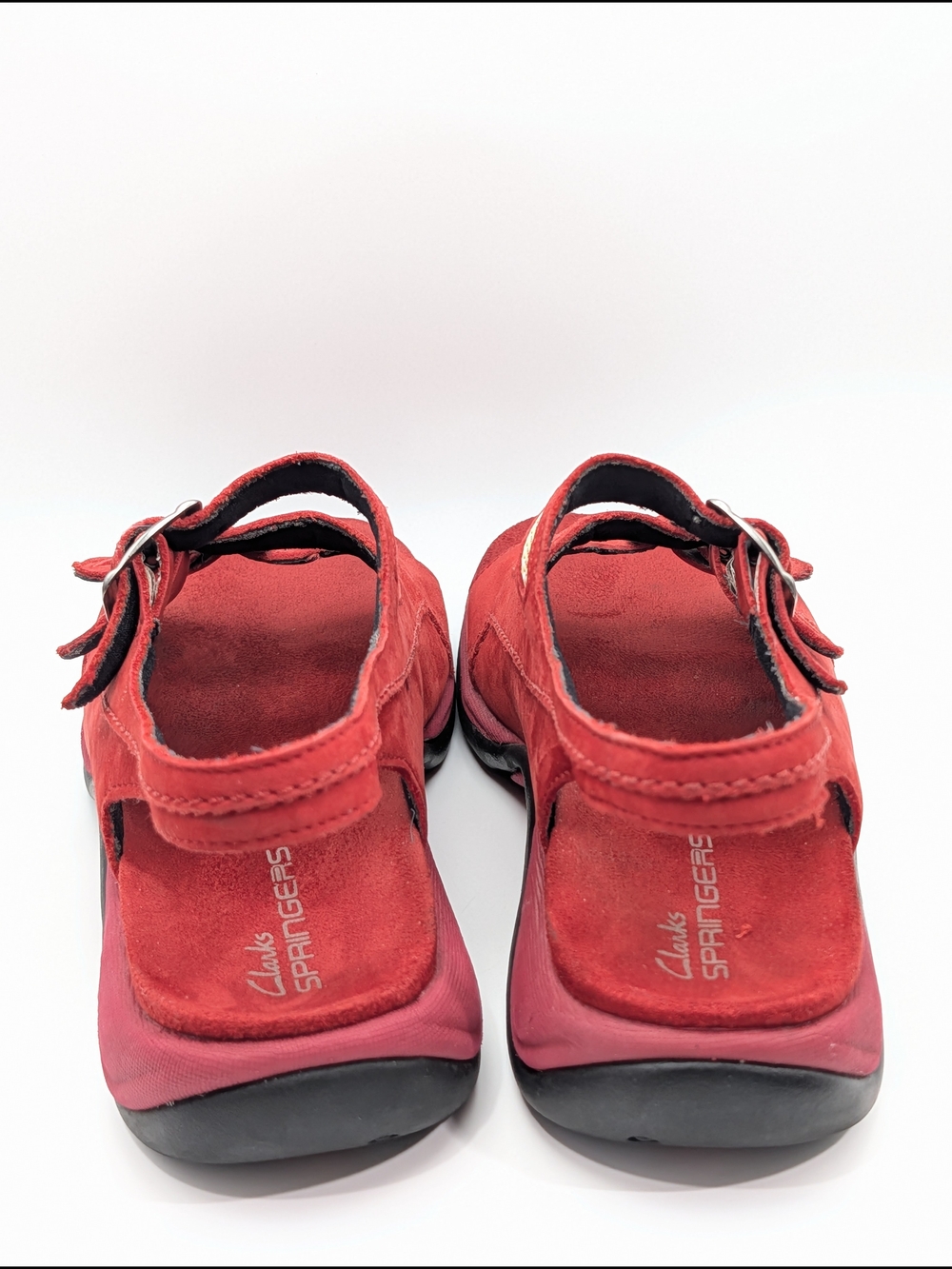 Clarks Red Springers Suede Comfort Sandals for Women